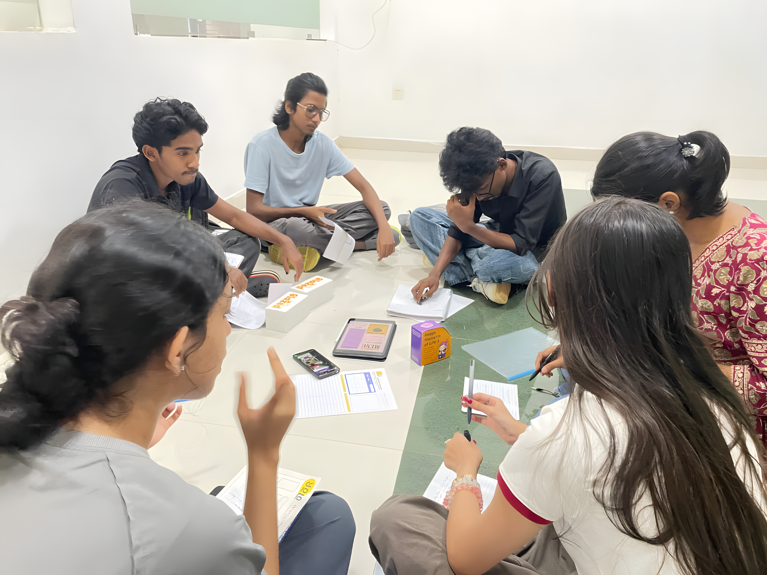 Students enjoying treats together